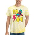1984 Retro Raised In The 80s Old School Nostalgia Vibes Tie-Dye T-Shirts Yellow Tie-Dye