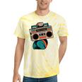 80s 90s Retro Party Costume Nostalgia Boombox Music Hip Hop Tie-Dye T-Shirts Yellow Tie-Dye