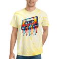 80s 90s Retro Party Costume Nostalgia Cassette Tie-Dye T-Shirts Yellow Tie-Dye