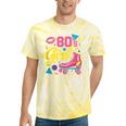 80's Girl Roller Skates Skating Eighties 1980s Nostalgia Tie-Dye T-Shirts Yellow Tie-Dye