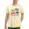 80's Vintage Cassette Tape Nostalgia Mixtape Era 1980s Retro Premium Tri-Blend Tie-Dye T-Shirts Yellow Tie-Dye