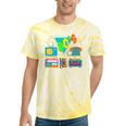 80's Vintage Cassette Tape Nostalgia Mixtape Era 1980s Retro Tie-Dye T-Shirts Yellow Tie-Dye