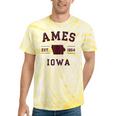 Ames Iowa Est 1864 Nostalgia Tie-Dye T-Shirts Yellow Tie-Dye