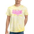 Angel Y2k Aesthetic 2000s Millennial Nostalgia Retro Pink Tie-Dye T-Shirts Yellow Tie-Dye