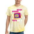 The Best Moms Are 90s Girls 90s Aesthetic Mom Nostalgia Tie-Dye T-Shirts Yellow Tie-Dye