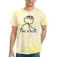 Like A Boss Rage Comic Meme Classic Internet Nostalgia Tee Tie-Dye T-Shirts Yellow Tie-Dye