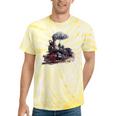 Classic Steam Train Enthusiasts Nostalgia For Train Lovers Tie-Dye T-Shirts Yellow Tie-Dye