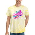 Cowabunga Retro 80s 90s Nostalgia Slang Neon Grunge Art Tie-Dye T-Shirts Yellow Tie-Dye