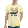Dial Up Survivor Retro 90s Internet Nostalgia Tie-Dye T-Shirts Yellow Tie-Dye