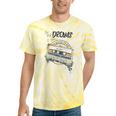 Dreams Of Music Mixtapes Retro Cassette Lifestyle Nostalgia Premium Tri-Blend Tie-Dye T-Shirts Yellow Tie-Dye