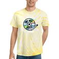 Elder Millennials Embracing 90s CDs Nostalgia Vibes Tie-Dye T-Shirts Yellow Tie-Dye