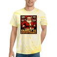 Family Christmas Retro Santa Holiday Nostalgia Vibes Tie-Dye T-Shirts Yellow Tie-Dye