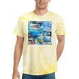 Frutiger Aero Retro Vibes Premium Tri-Blend Tie-Dye T-Shirts Yellow Tie-Dye