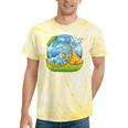 Frutiger Aero Y2K Fashion Trends Statement Piece Tech Orange Premium Tie-Dye T-Shirts Yellow Tie-Dye