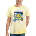 Frutiger Aero Y2K Meme Graphic 2000s Nostalgia Premium Tie-Dye T-Shirts Yellow Tie-Dye