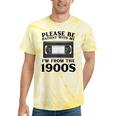 Over The Hill Please Be Patient I'm From The 1900s VHS Tie-Dye T-Shirts Yellow Tie-Dye