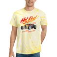 Hotrod Vintage Style Car Nostalgia Hotrod Distressed Premium Tri-Blend Tie-Dye T-Shirts Yellow Tie-Dye
