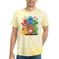 Kidcore Aesthetic Retro Vibes Colorful Cartoon Nostalgia Tie-Dye T-Shirts Yellow Tie-Dye