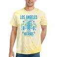 Los Angeles Hotrods Automotive Nostalgia Premium Tri-Blend Tie-Dye T-Shirts Yellow Tie-Dye