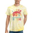 I Love 90's Music Retro Style Nostalgia Cassette 1990s Party Tie-Dye T-Shirts Yellow Tie-Dye