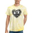 Mixed Tape Emotions Music Lover Nostalgia Quote Tie-Dye T-Shirts Yellow Tie-Dye