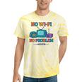 No Wi-Fi No Problem – Retro Dial Up Tech Nostalgia Premium Tri-Blend Tie-Dye T-Shirts Yellow Tie-Dye