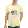 North Pole Tree Farm Merry Christmas Holiday Scene Nostalgia Tie-Dye T-Shirts Yellow Tie-Dye