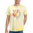Old-School Hip Hop 80's 90's Style Music Cassette Nostalgia Tie-Dye T-Shirts Yellow Tie-Dye