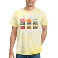 Old School Playlist Nostalgia Vibes Cassette Tie-Dye T-Shirts Yellow Tie-Dye