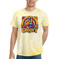 Peace Sign Groovy Vibes Costume Nostalgia Tie Dye Fashion Tie-Dye T-Shirts Yellow Tie-Dye