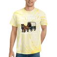 Please Be Patient I'm From The 1900s Amish Wagon & Vintage Premium Tie-Dye T-Shirts Yellow Tie-Dye
