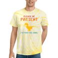 Please Be Patient With Me I'm From The 1900s Dinosaur Premium Tie-Dye T-Shirts Yellow Tie-Dye