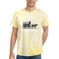 Please Be Patient I'm From The 1900s Oxen And Wagon Tie-Dye T-Shirts Yellow Tie-Dye