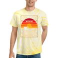 Please Be Patient I'm From The 1900s Sunset Vintage Wagon Premium Tie-Dye T-Shirts Yellow Tie-Dye