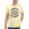 Raised On 90's Country Music Lover Nostalgia Retro Vibe Premium Tri-Blend Tie-Dye T-Shirts Yellow Tie-Dye
