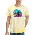 Retro 80s Shark Whale Diving Nostalgia Shark Party Tie-Dye T-Shirts Yellow Tie-Dye Retro 80s Shark Whale Diving Nostalgia Shark Party Tie-Dye T-Shirts Yellow Tie-Dye