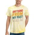 Retro AI Nostalgia Quote Distressed Vintage Tie-Dye T-Shirts Yellow Tie-Dye
