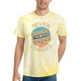 Retro Cassette Never Forget Nostalgia Vintage Tie-Dye T-Shirts Yellow Tie-Dye