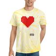 Retro Gamer 1 Life Pixel Heart – 8-Bit Gaming Nostalgia Tie-Dye T-Shirts Yellow Tie-Dye