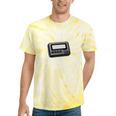 Retro Pager 90s Nostalgia Premium Tri-Blend Tie-Dye T-Shirts Yellow Tie-Dye