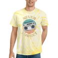 Retro Radio Never Forget Nostalgia Vintage Tie-Dye T-Shirts Yellow Tie-Dye