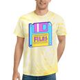 Retro TechnologyOld School Floppy Nostalgia 90s Generation Tie-Dye T-Shirts Yellow Tie-Dye