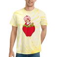 Strawberry Shortcake Sitting On Strawberry Retro Nostalgia Tie-Dye T-Shirts Yellow Tie-Dye