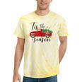 Tis The Season Holiday Nostalgia Red Truck Tie-Dye T-Shirts Yellow Tie-Dye