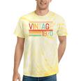 Vintage 1970 Birthday Retro Style 70's Born Nostalgia Party Premium Tri-Blend Tie-Dye T-Shirts Yellow Tie-Dye