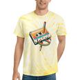 Vintage Pencil Rewind Cassette Tape Nostalgia Party 80s 90s Tie-Dye T-Shirts Yellow Tie-Dye