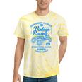 Vintage Racing Automotive Nostalgia Distressed Car Premium Tri-Blend Tie-Dye T-Shirts Yellow Tie-Dye