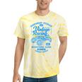 Vintage Racing Automotive Nostalgia Distressed Car Tie-Dye T-Shirts Yellow Tie-Dye