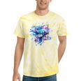 Women's Frutiger Aero Y2K Fish Tie-Dye T-Shirts Yellow Tie-Dye