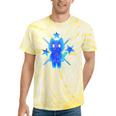 Yk2 Grunge Earthy Blue Cat With Stars Tomboy 90s Nostalgia Tie-Dye T-Shirts Yellow Tie-Dye